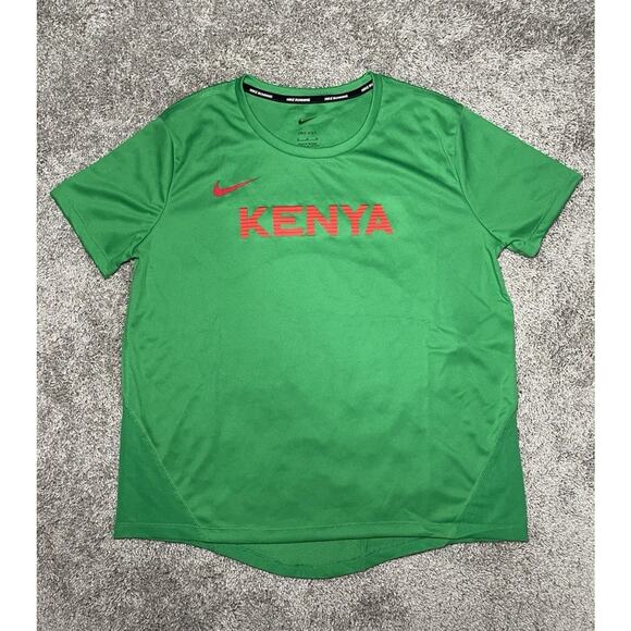 Nike Pro Elite Team Kenya Womens Size Small Running Shirt CT0591-320 Green NEW - Picture 1 of 4